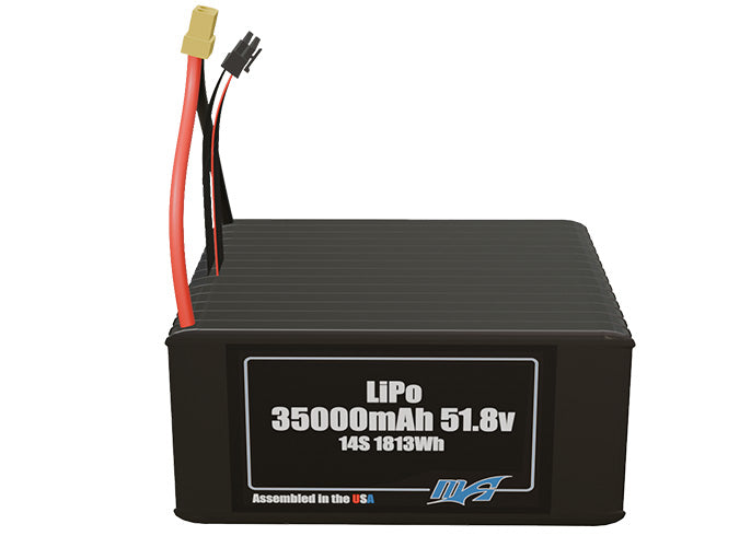 LiPo 35000mAh 14S 51.8v Battery Pack