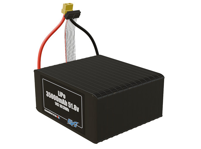 LiPo 35000mAh 14S 51.8v Battery Pack