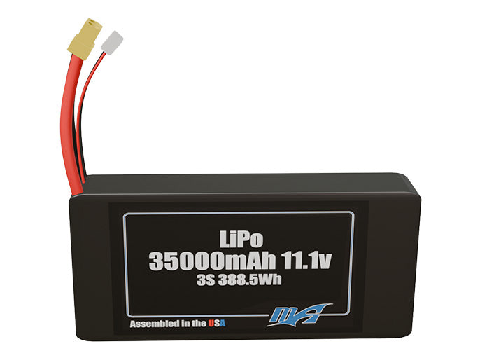 LiPo 35000mAh 3S 11.1v Battery Pack
