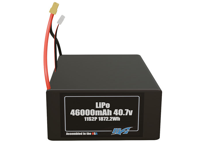 LiPo 46000mAh 11S2P 40.7v Battery Pack