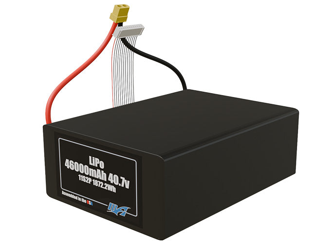 LiPo 46000mAh 11S2P 40.7v Battery Pack