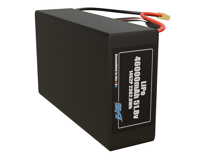LiPo 46000mAh 14S2P 51.8v Battery Pack