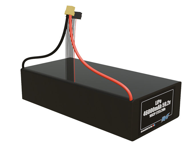 LiPo 46000mAh 16S2P 59.2v Battery Pack