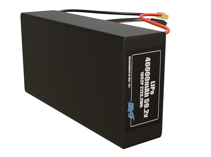 LiPo 46000mAh 16S2P 59.2v Battery Pack