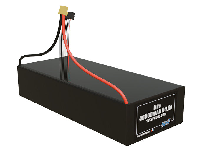 LiPo 46000mAh 18S2P 66.6v Battery Pack