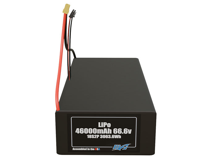 LiPo 46000mAh 18S2P 66.6v Battery Pack