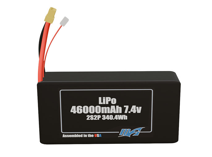 LiPo 46000mAh 2S2P 7.4v Battery Pack