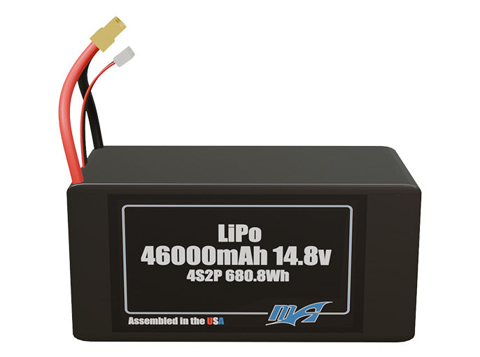 LiPo 46000mAh 4S2P 14.8v Battery Pack