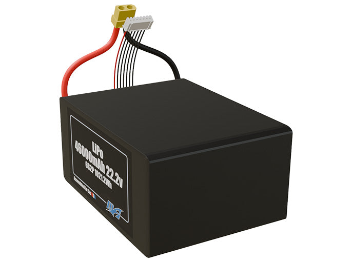 LiPo 46000mAh 6S2P 22.2v Battery Pack