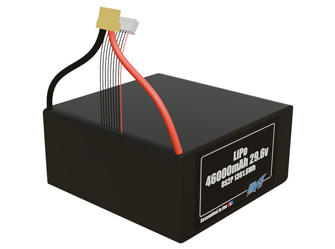 LiPo 46000mAh 8S2P 29.6v Battery Pack