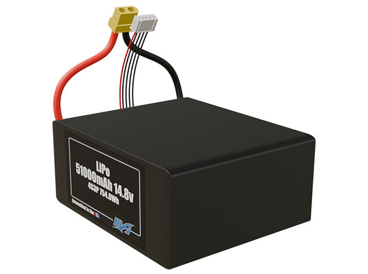 LiPo 51000mAh 4S3P 14.8v Battery Pack