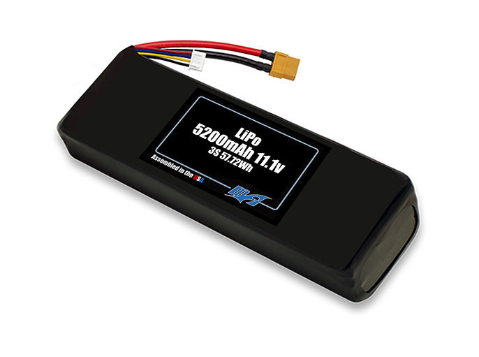 Graphene LiPo 5200mAh 3S 11.1v Battery Pack