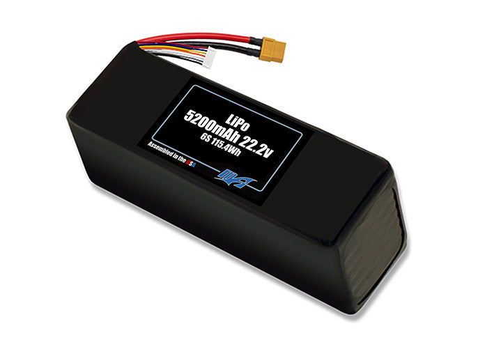 Graphene LiPo 5200mAh 6S 22.2v Battery Pack