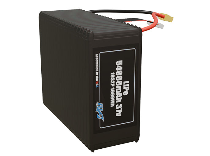 LiPo 54000mAh 10S2P 37v Battery Pack