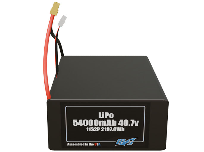 LiPo 54000mAh 11S2P 40.7v Battery Pack