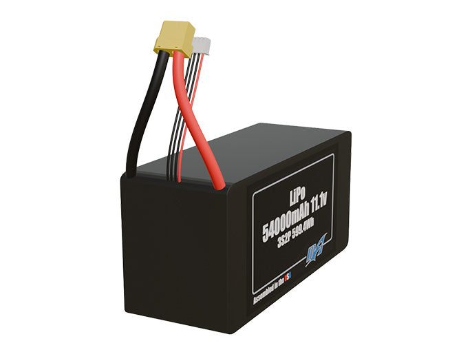LiPo 54000mAh 3S2P 11.1v Battery Pack