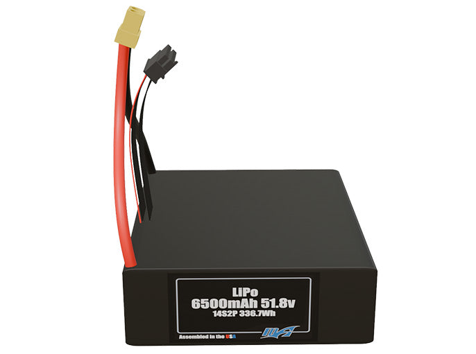 LiPo 6500mAh 14S2P 51.8v Battery Pack