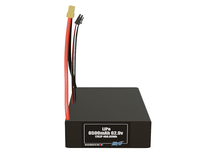 LiPo 6500mAh 17S2P 62.9v Battery Pack