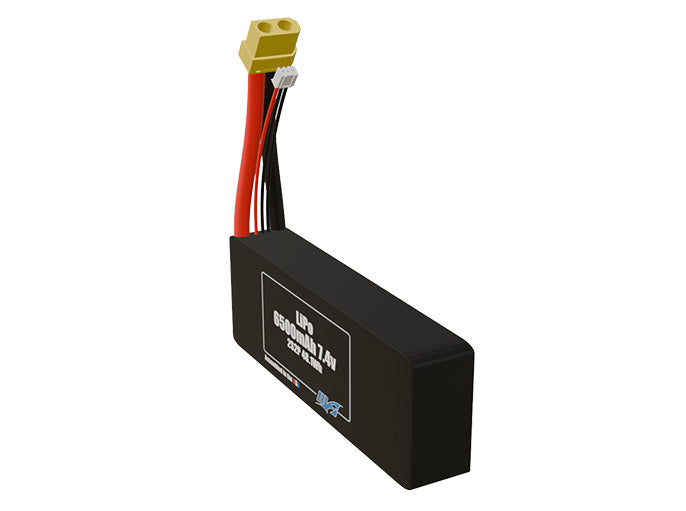 LiPo 6500mAh 2S2P 7.4v Battery Pack