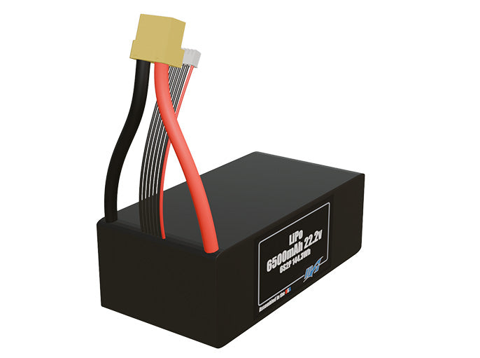 LiPo 6500mAh 6S2P 22.2v Battery Pack