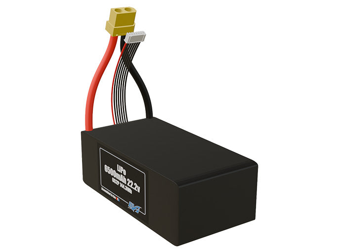 LiPo 6500mAh 6S2P 22.2v Battery Pack
