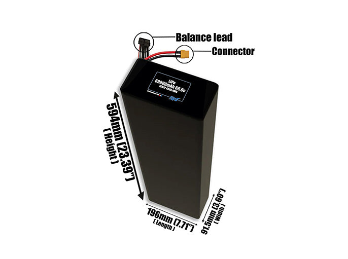 LiPo 69000mAh 18S3P 66.6v Battery Pack