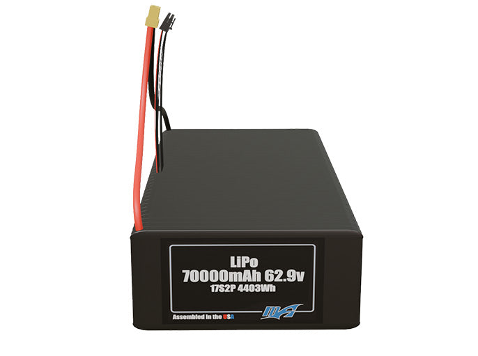 LiPo 70000mAh 17S2P 62.9v Battery Pack