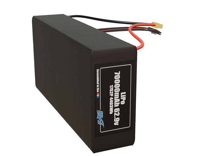 LiPo 70000mAh 17S2P 62.9v Battery Pack