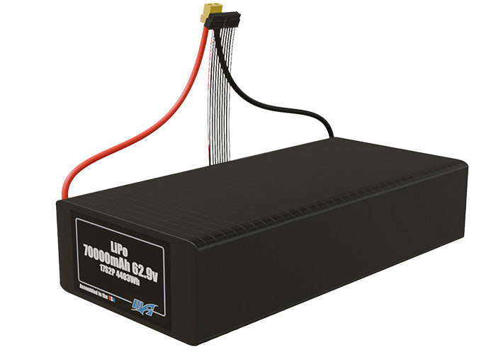 LiPo 70000mAh 17S2P 62.9v Battery Pack
