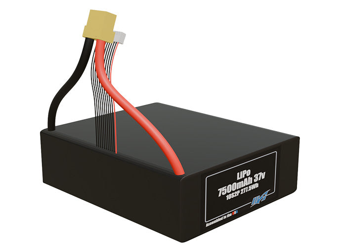 Graphene LiPo 7500mAh 10S2P 37v Battery Pack