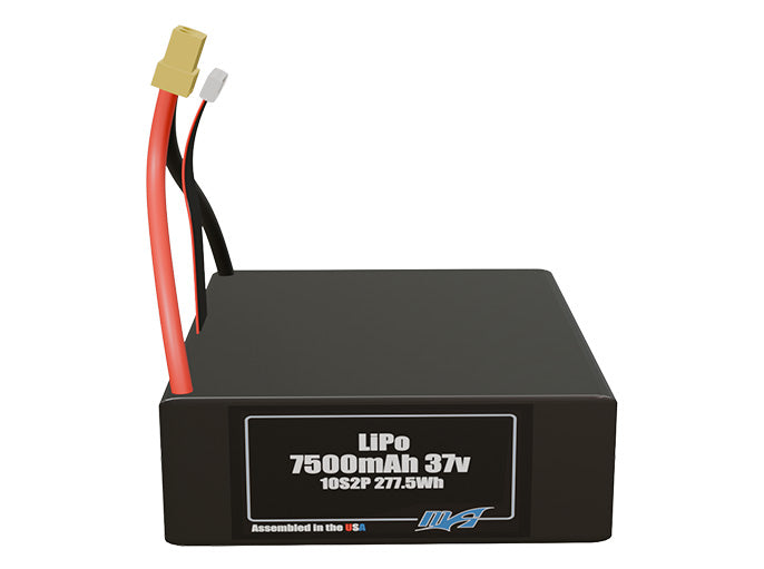 Graphene LiPo 7500mAh 10S2P 37v Battery Pack