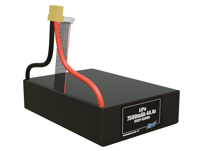 Graphene LiPo 7500mAh 12S2P 44.4v Battery Pack