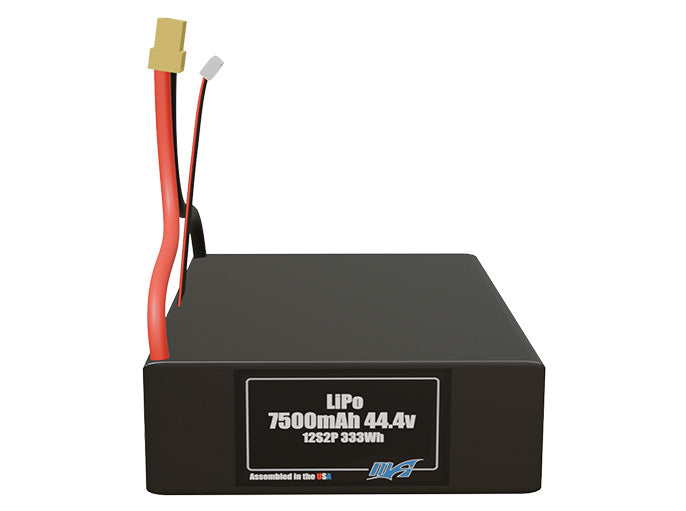 Graphene LiPo 7500mAh 12S2P 44.4v Battery Pack