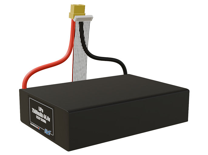 Graphene LiPo 7500mAh 12S2P 44.4v Battery Pack