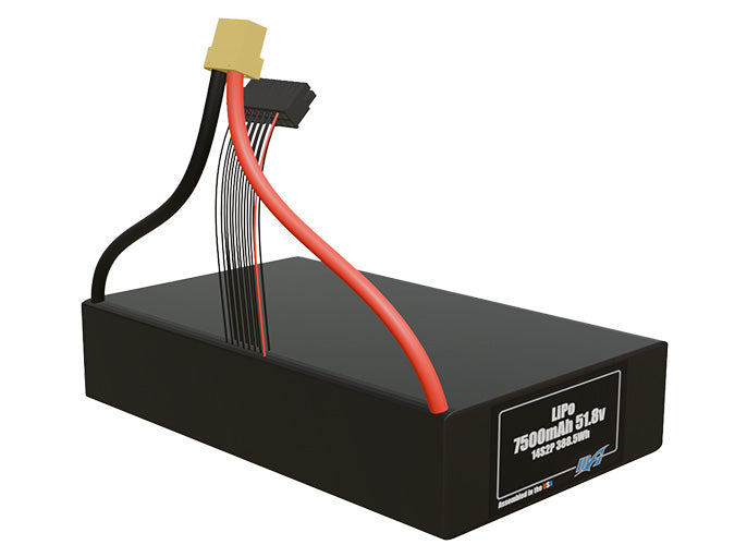 Graphene LiPo 7500mAh 14S2P 51.8v Battery Pack
