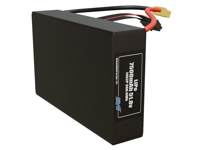 Graphene LiPo 7500mAh 14S2P 51.8v Battery Pack