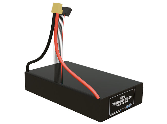 Graphene LiPo 7500mAh 15S2P 55.5v Battery Pack