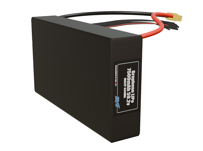 Graphene LiPo 7500mAh 16S2P 59.2v Battery Pack
