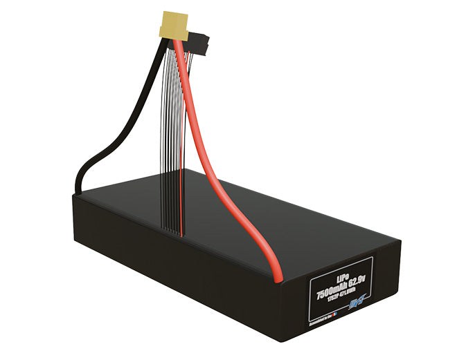Graphene LiPo 7500mAh 17S2P 62.9v Battery Pack