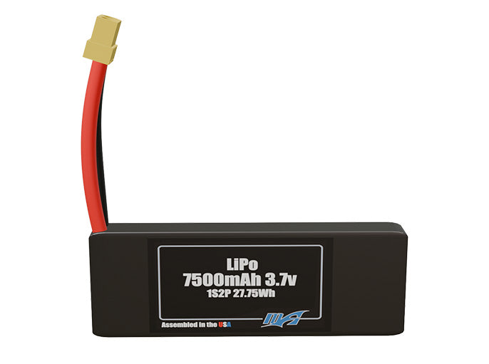 Graphene LiPo 7500mAh 1S2P 3.7v Battery Pack