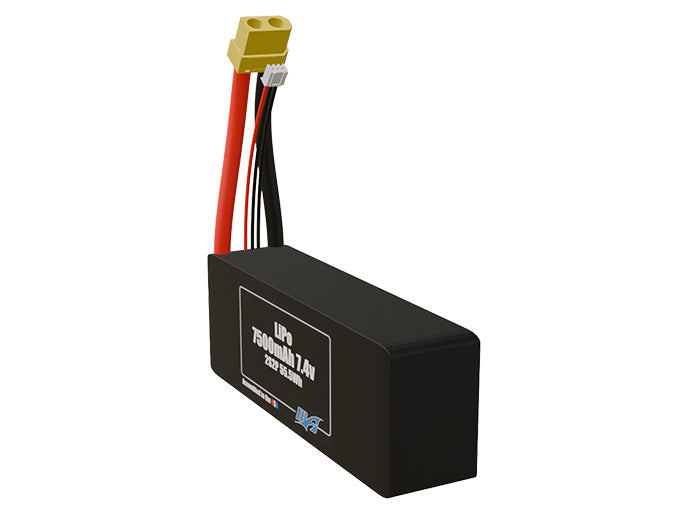 Graphene LiPo 7500mAh 2S2P 7.4v Battery Pack