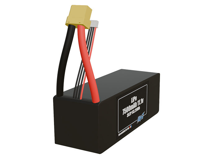Graphene LiPo 7500mAh 3S2P 11.1v Battery Pack