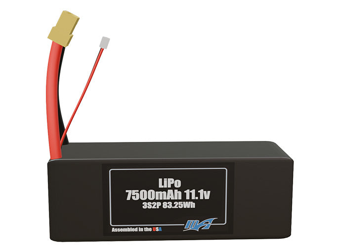 Graphene LiPo 7500mAh 3S2P 11.1v Battery Pack