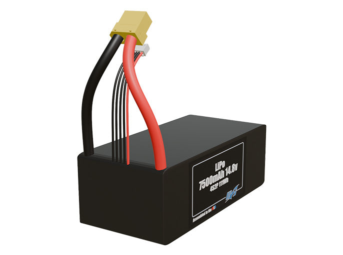 Graphene LiPo 7500mAh 4S2P 14.8v Battery Pack