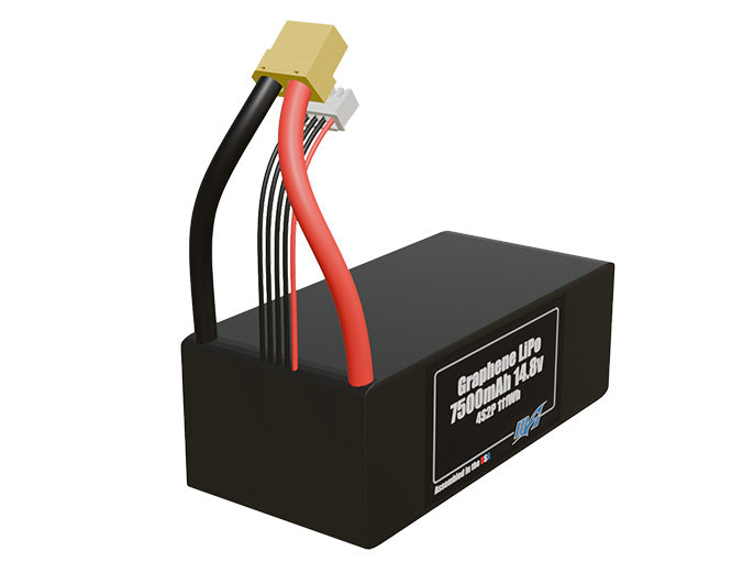 Graphene LiPo 7500mAh 4S2P 14.8v Battery Pack