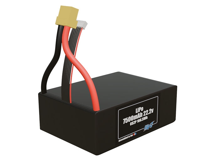 Graphene LiPo 7500mAh 6S2P 22.2v Battery Pack