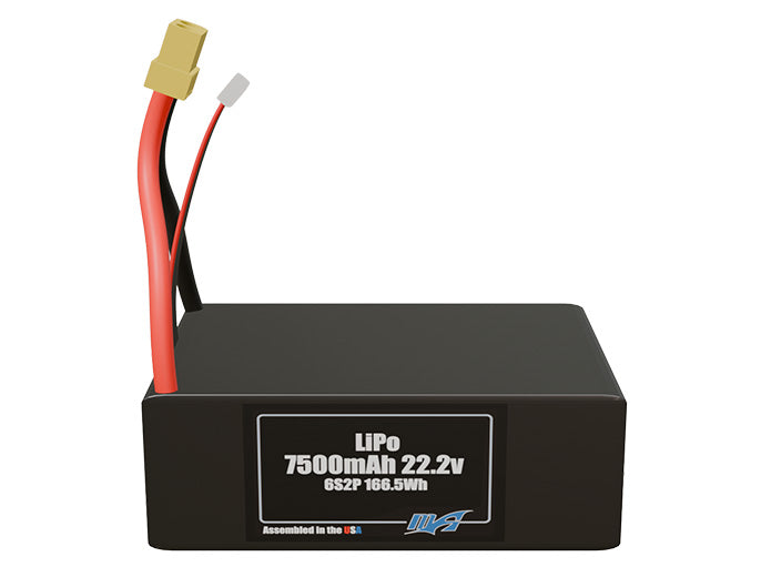 Graphene LiPo 7500mAh 6S2P 22.2v Battery Pack