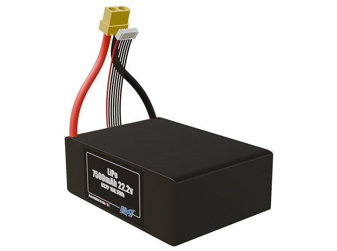 Graphene LiPo 7500mAh 6S2P 22.2v Battery Pack