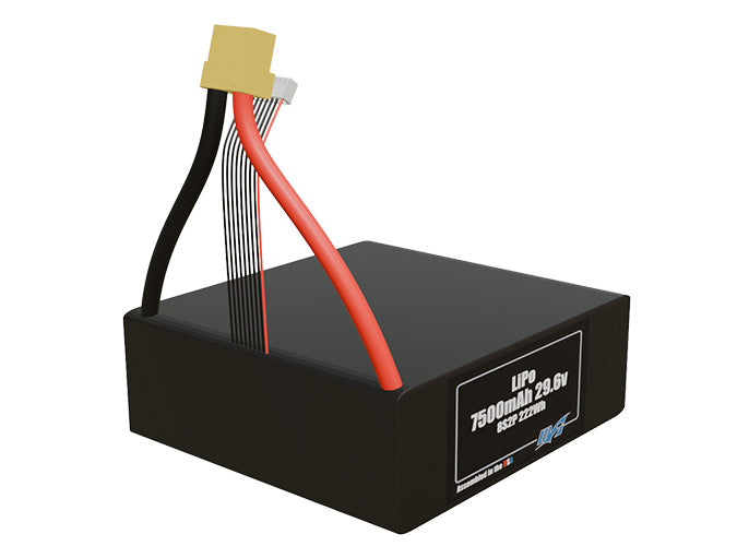 Graphene LiPo 7500mAh 8S2P 29.6v Battery Pack