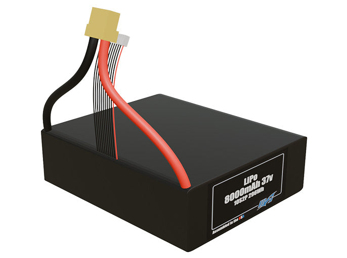 LiPo 8000mAh 10S2P 37v Battery Pack